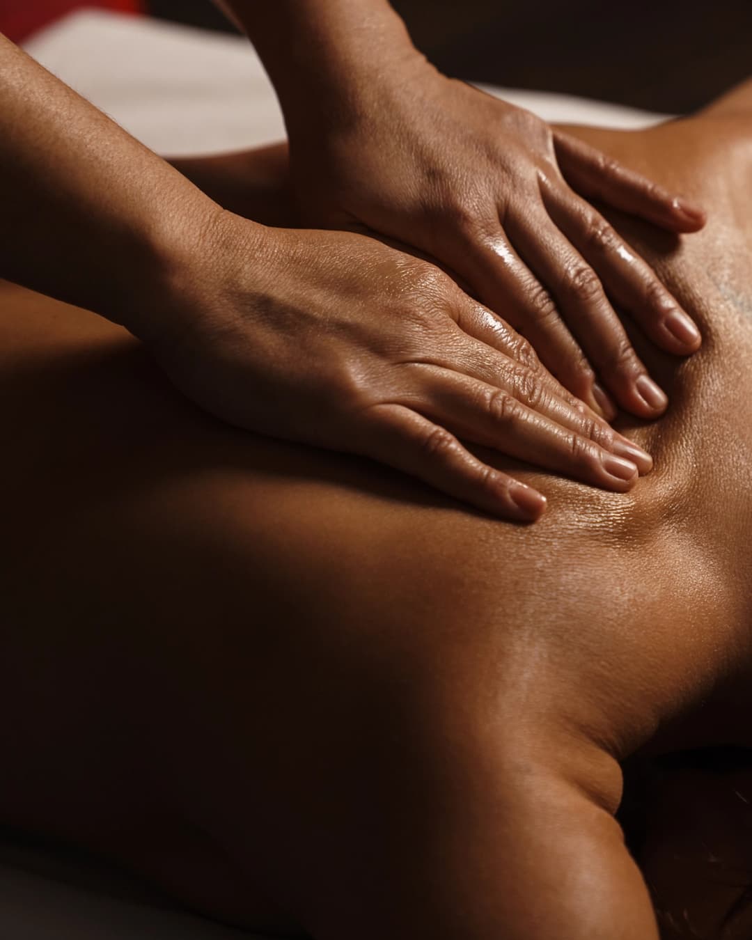 Massage pressure and product options